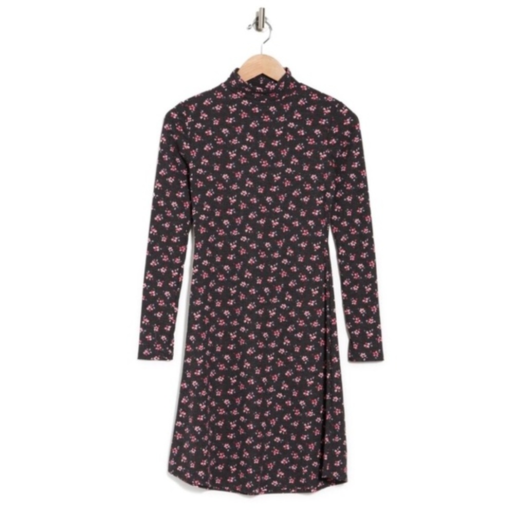 🆕 Velvet Torch Black and Pink Floral Dress. L. NWT💥💥